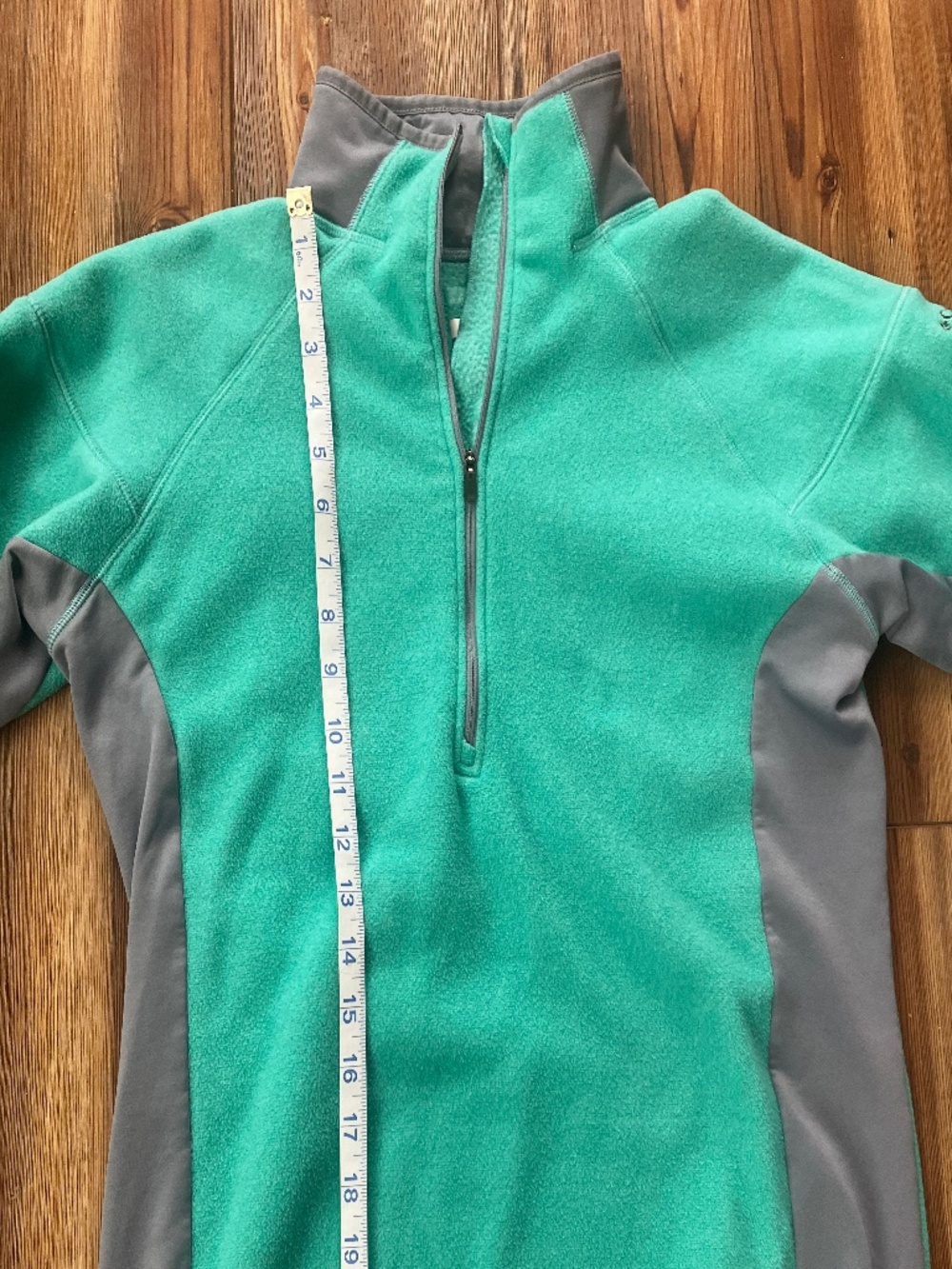 Columbia Women's Green Fleece Quarter Zip Pullover Jacket Size Large - Picture 5 of 5